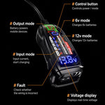 Caricabatterie per moto 6V/12V con display digitale Kewig B12S