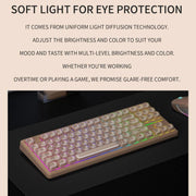 Tastiera meccanica RGB cablata FURYCUBE a 87 tasti con lingua coreana