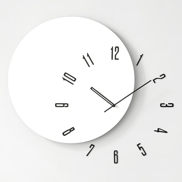Orologio da soggiorno moderno minimalista in legno silenzioso Wozoom