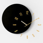 Orologio da soggiorno moderno minimalista in legno silenzioso Wozoom