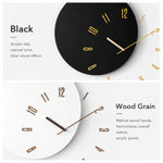 Orologio da soggiorno moderno minimalista in legno silenzioso Wozoom
