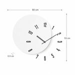Orologio da soggiorno moderno minimalista in legno silenzioso Wozoom
