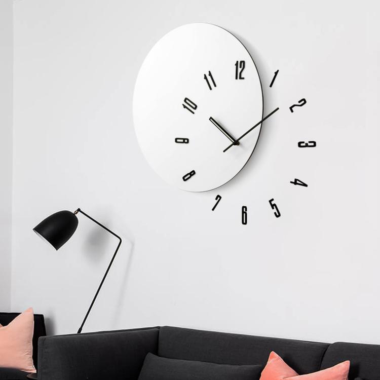 Orologio da soggiorno moderno minimalista in legno silenzioso Wozoom