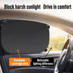 Parasole per auto color argento titanio per l'estate, con ventosa, per finestrini., Titanium Silver Car Sunshade
