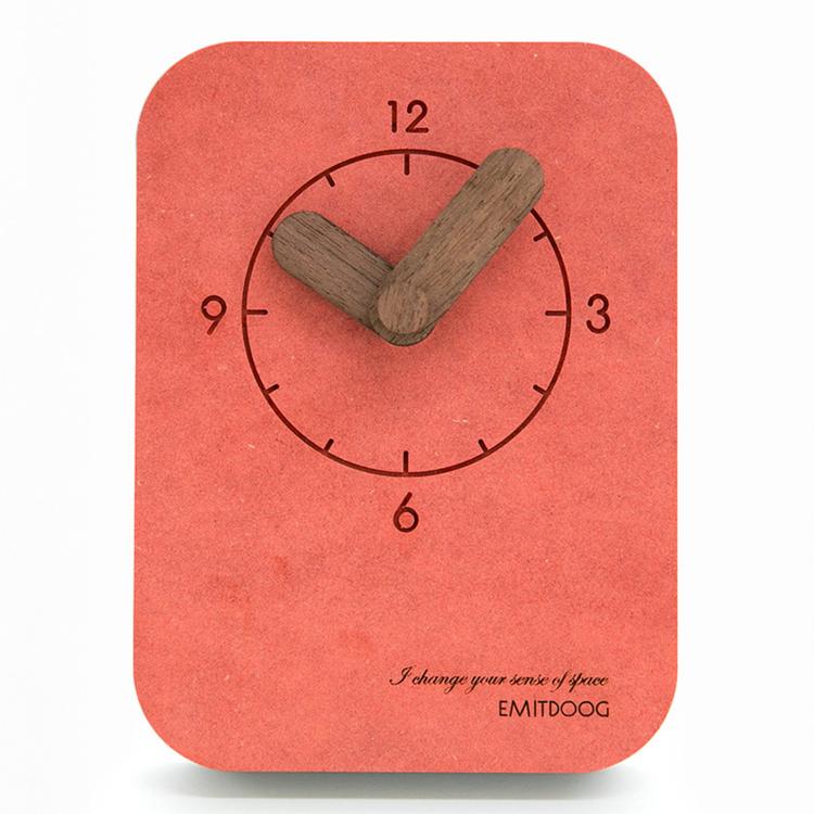 Orologio da scrivania silenzioso Wozoom, piccolo orologio da tavolo in legno da parete