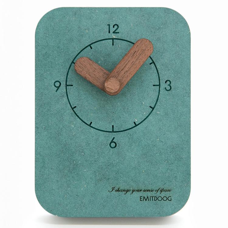 Orologio da scrivania silenzioso Wozoom, piccolo orologio da tavolo in legno da parete