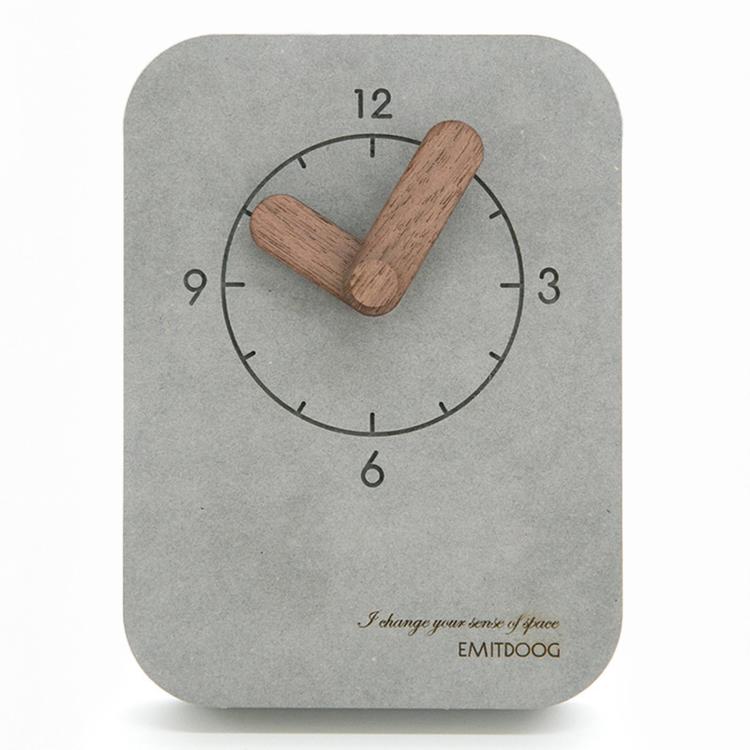 Orologio da scrivania silenzioso Wozoom, piccolo orologio da tavolo in legno da parete