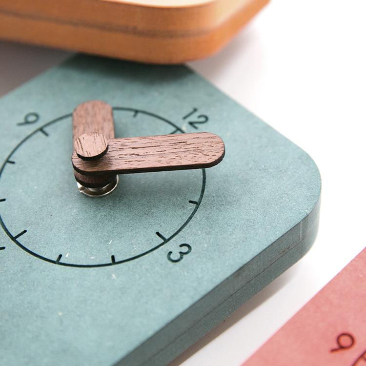 Orologio da scrivania silenzioso Wozoom, piccolo orologio da tavolo in legno da parete