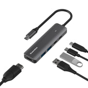 Blueendless Convertitore HDMI 4K 60Hz Dock Type-C, 5 in 1 USB 3.0 x 2)