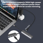 Blueendless Convertitore Dock Type-C 5 in 1 HDMI 4K 60Hz
