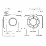 TC200 Rilevatore di telecamere spia a infrarossi per hotel, dispositivo per la privacy., TC200