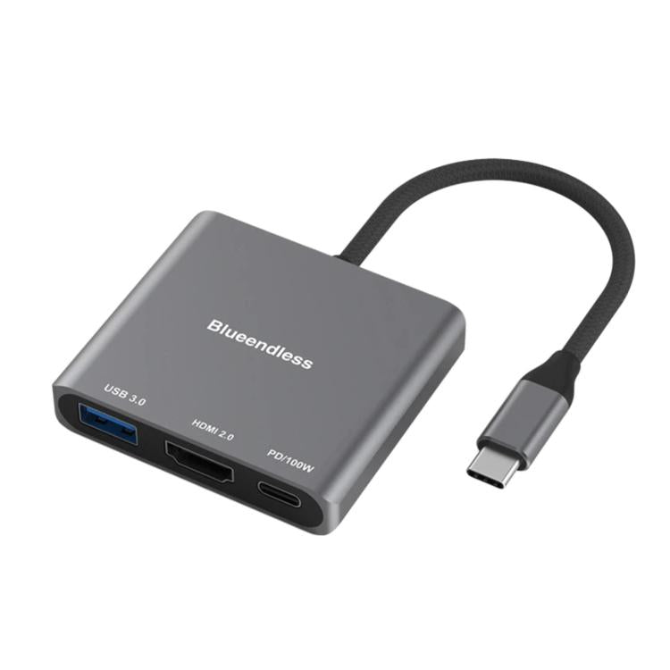 Blueendless Docking Station 3 in 1 Type-C HDMI 4K 60Hz