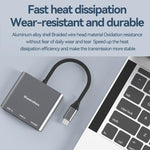 Blueendless Docking Station 3 in 1 Type-C HDMI 4K 60Hz