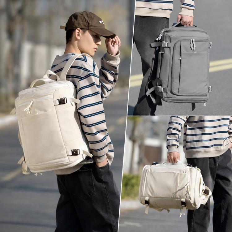 Zaino da viaggio espandibile, approvato per il trasporto aereo, capacità 28-38 litri, con scomparto per scarpe e tasca per laptop da 15,6 pollici.