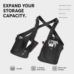 Borsa a tracolla sottoascella in pelle PU, imbracatura antifurto per il petto con cinghie regolabili, gilet multiuso Techwear.