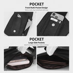 Borsa a tracolla sottoascella in pelle PU, imbracatura antifurto per il petto con cinghie regolabili, gilet multiuso Techwear.