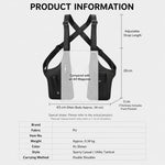 Borsa a tracolla sottoascella in pelle PU, imbracatura antifurto per il petto con cinghie regolabili, gilet multiuso Techwear.