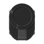 Supporto per telefono 3 in 1 con ventosa magnetica, girevole a 360 gradi, pieghevole, per specchio da doccia, palestra e con gancio a clip., 3-in-1 Black