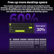 FURYCUBE 68-Key Wired RGB Mechanical Gaming Keyboard With Magnetic Axes