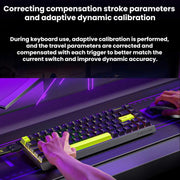 FURYCUBE 68-Key Wired RGB Mechanical Gaming Keyboard With Magnetic Axes