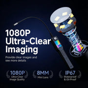 Telecamera endoscopica con schermo IPS HD da 4,3 pollici, telecamera endoscopica HD1080P IP67 impermeabile per ispezione., NK008S 2m Cable Length 5.5mm Lens, NK008S 5m Cable Length 5.5mm Lens, NK008S 10m Cable Length 5.5mm Lens                         ...