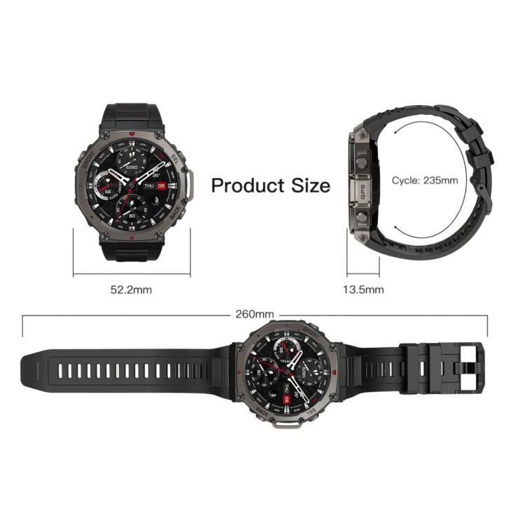 Smartwatch DM58 con schermo AMOLED da 1,43 pollici, GPS, impermeabile fino a 5 ATM e ideale per lo sport.