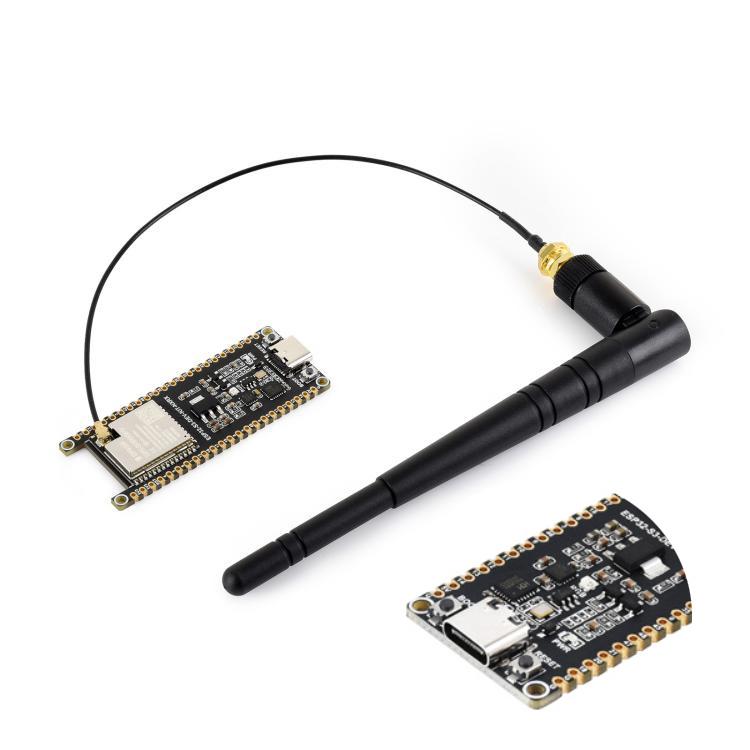 Scheda di sviluppo Waveshare ESP32-S3 1U-N16R8 con microcontrollore, Wi-Fi a 2,4 GHz e processore dual core a 240 MHz., Without Header, With Pre-soldered Headers