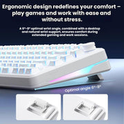 FURYCUBE 80-Key Tri-Mode Wired/Wireless 2.4G + Bluetooth Mechanical Keyboard