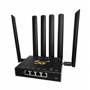 5G CPE Industrial Router Dual Mode SA / NSA Gigabit Cellular Gateway With 6 Antennas, EU P, CP905