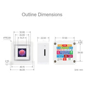 Scheda di sviluppo Waveshare ESP32-C6 con display LCD da 0,85 pollici, processore RISC-V single-core, risoluzione 128 × 128, supporta l'interazione vocale AI., 34519
