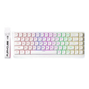 FURYCUBE 68-key RGB Mechanical Gaming Keyboard with Portable Ribbon, White Wired, White Wired + 2.4G + Bluetooth, White Green Pink Wired, White Green Pink Wired + 2.4G + Bluetooth, Thai White Wired, Thai Front Engraving Polar Day Wired                 ...