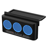 Ventilatore di scarico auto ad energia solare con luce stroboscop