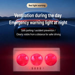 Ventilatore di scarico auto ad energia solare con luce stroboscop