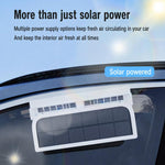 Ventilatore di scarico auto ad energia solare con luce stroboscop