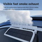 Ventilatore di scarico auto ad energia solare con luce stroboscop