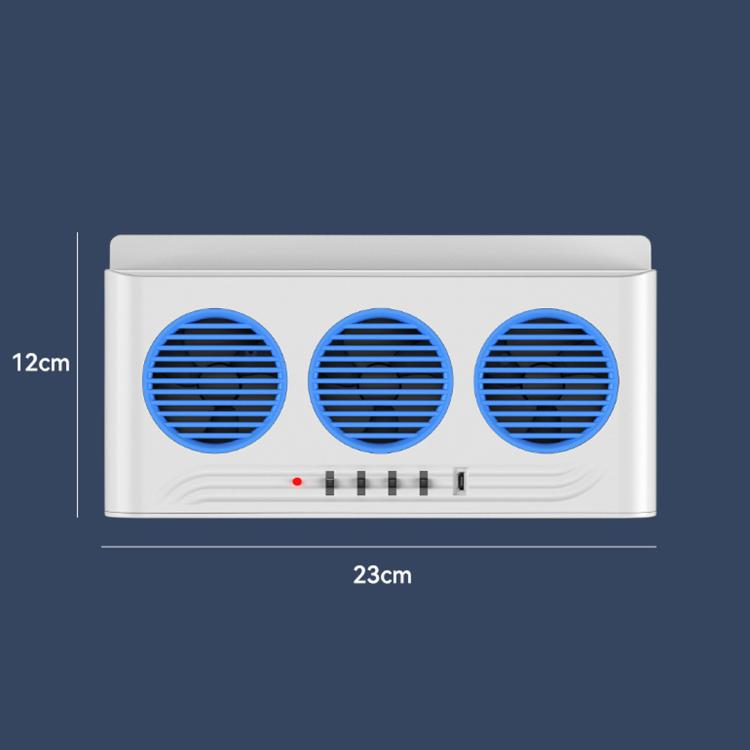 Ventilatore di scarico auto ad energia solare con luce stroboscop