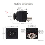 Waveshare 1MP GMSL Camera Module Automotive-grade Image Sensor, Built-in ISP, AA Lens, IP67 Protection Degree, 34552