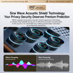 Covert Tissue Box Audio Protection Device, 360 Degrees Ultrasonic Voice Recorder Blocker, US Plug, BS-99Pro 56 Sine Wave, BS-99Pro Max 84 Sine Wave
