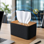 Covert Tissue Box Audio Protection Device, 360 Degrees Ultrasonic Voice Recorder Blocker, US Plug, BS-99