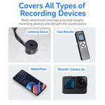 Covert Tissue Box Audio Protection Device, 360 Degrees Ultrasonic Voice Recorder Blocker, US Plug, BS-99
