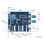 Waveshare 2-Ch GMSL Camera HAT With MAX9296A Deserializer Compatible With Raspberry Pi 5 And Jetson Orin NX/Nano, 34504