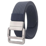 Cintura casual in nylon con fibbia automatica in lega, da uomo e da donna., 120cm