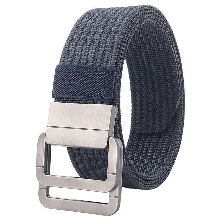 Cintura casual in nylon con fibbia automatica in lega, da uomo e da donna., 120cm