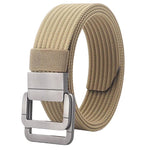 Cintura casual in nylon con fibbia automatica in lega, da uomo e da donna., 120cm