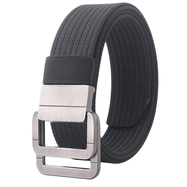 Cintura casual in nylon con fibbia automatica in lega, da uomo e da donna., 120cm