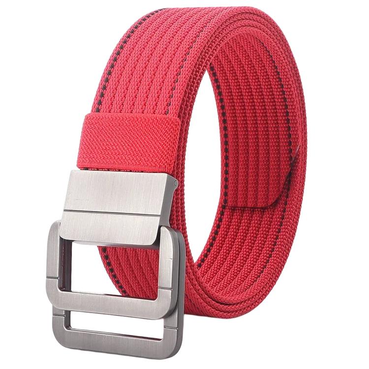 Cintura casual in nylon con fibbia automatica in lega, da uomo e da donna., 120cm