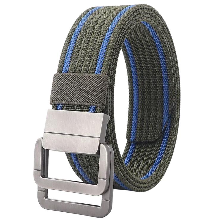 Cintura casual in nylon con fibbia automatica in lega, da uomo e da donna., 120cm