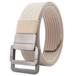 Cintura casual in nylon con fibbia automatica in lega, da uomo e da donna., 120cm