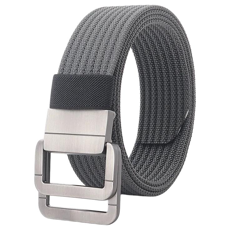 Cintura casual in nylon con fibbia automatica in lega, da uomo e da donna., 120cm