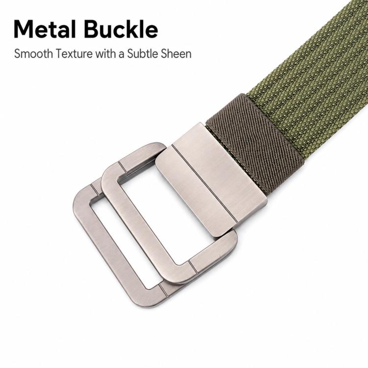 Cintura casual in nylon con fibbia automatica in lega, da uomo e da donna., 120cm